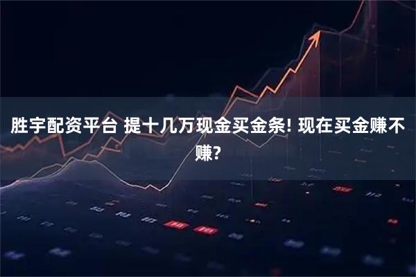 胜宇配资平台 提十几万现金买金条! 现在买金赚不赚?