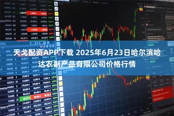 天戈配资APP下载 2025年6月23日哈尔滨哈达农副产品有限公司价格行情