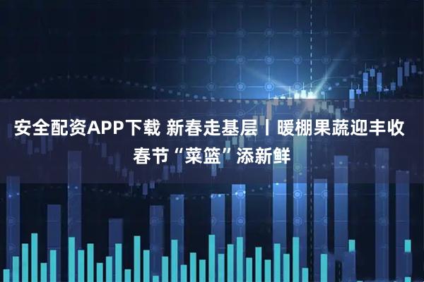 安全配资APP下载 新春走基层丨暖棚果蔬迎丰收 春节“菜篮”添新鲜