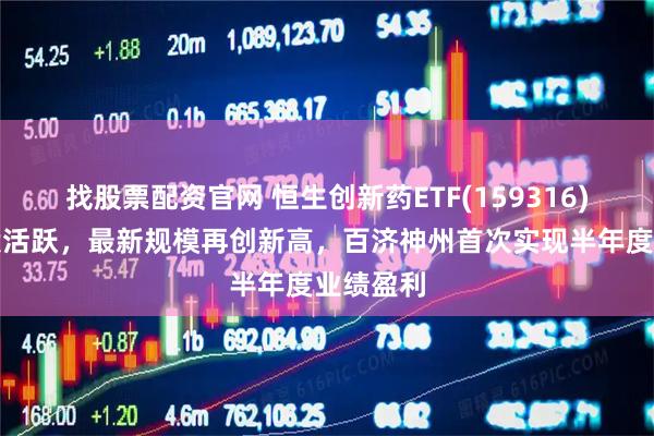 找股票配资官网 恒生创新药ETF(159316)市场交投活跃，最新规模再创新高，百济神州首次实现半年度业绩盈利