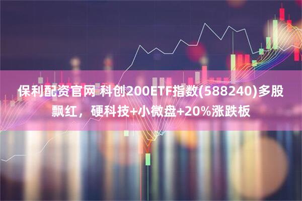 保利配资官网 科创200ETF指数(588240)多股飘红，硬科技+小微盘+20%涨跌板